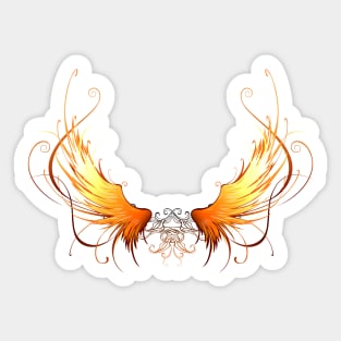 Fiery wings ( Phoenix wings ) Sticker